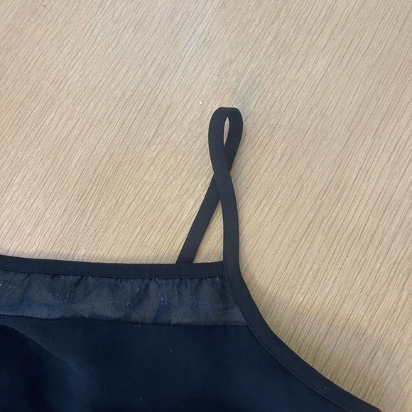 Women's Joseph Ribkoff Size 14 LBD Black Fringe Beaded Dress Sleeveless Cocktail - Picture 4 of 11